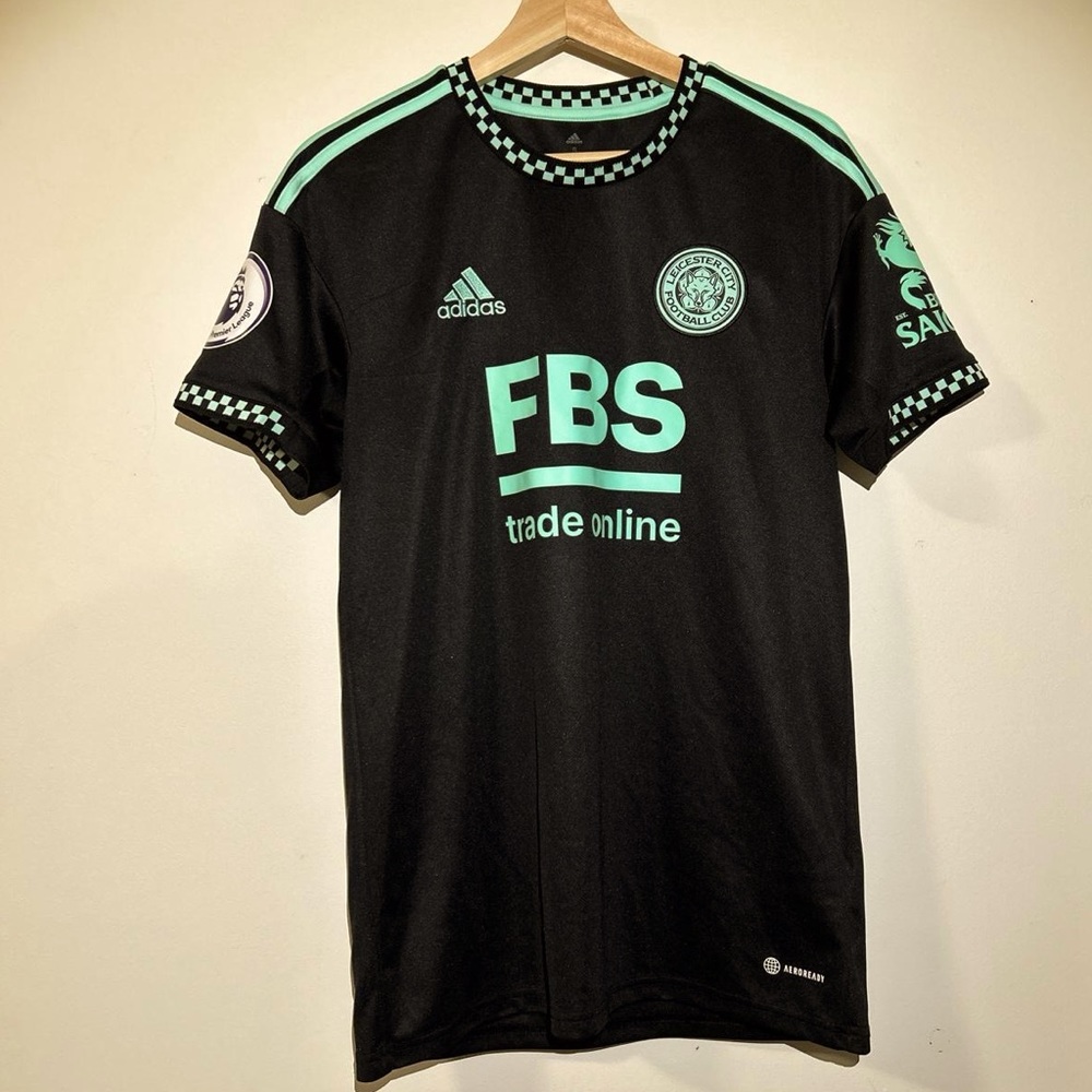 Leicester City 2022/23 away Jamie Vardy soccer jersey